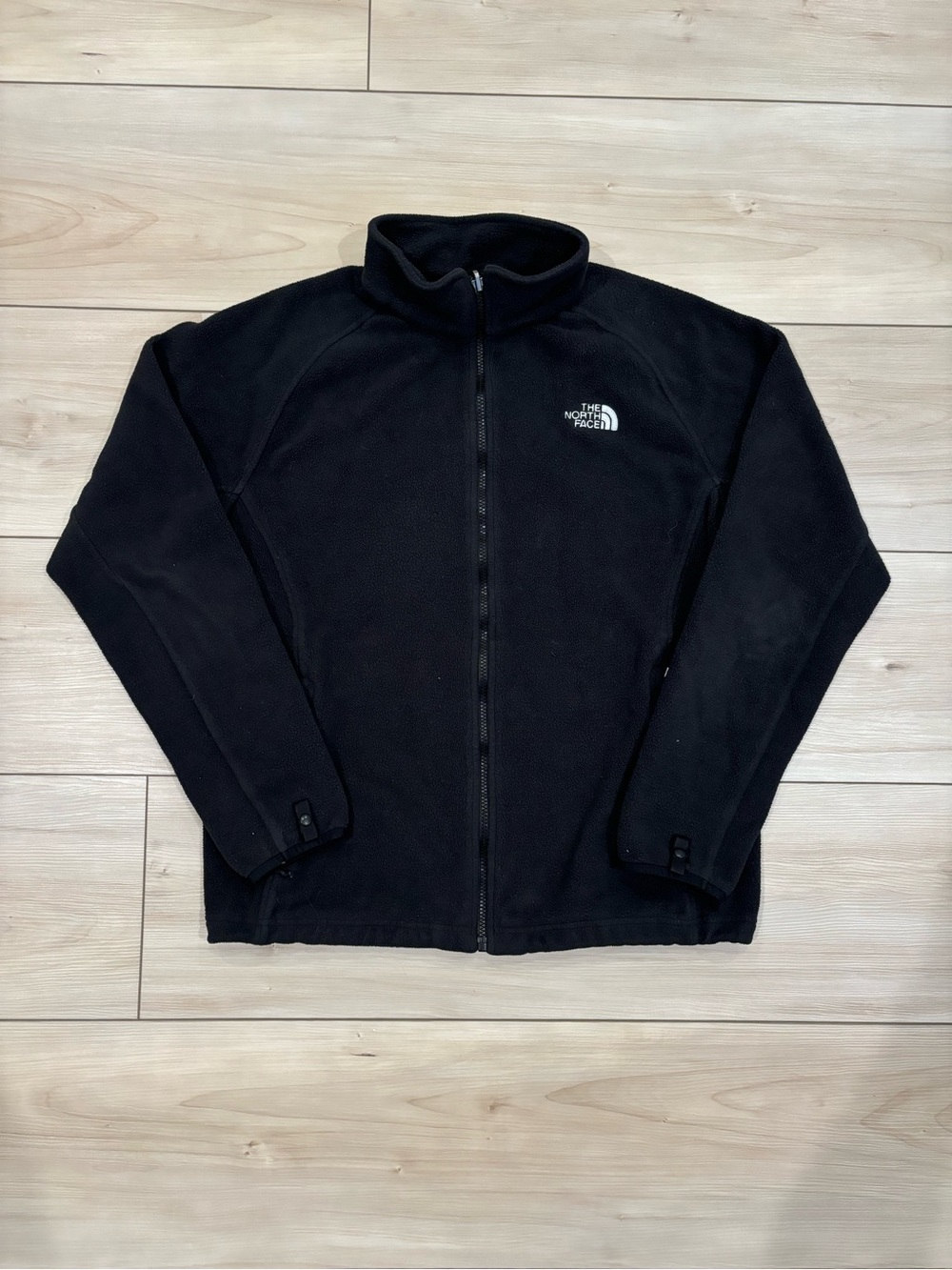 The North Face Denali Outdoors Hiking Black Full-Zip Fleece Jacket